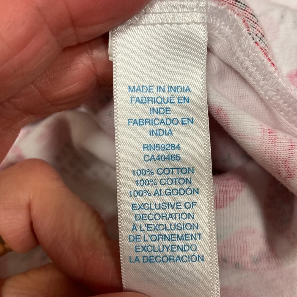 TCP strawberry I love daddy shortall pajama one piece zip cotton 2t - Picture 7 of 7